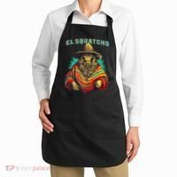Funny Western Sasquatch Poncho Apron thumb 2