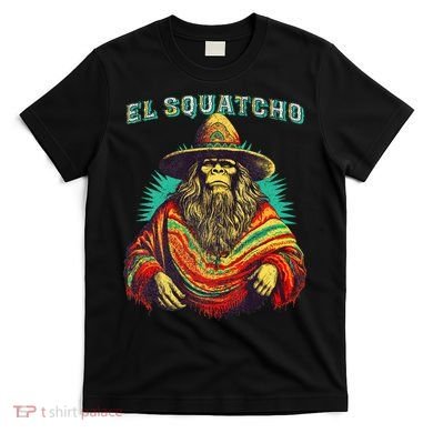 Funny Western Sasquatch Poncho T-Shirt