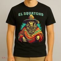 Funny Western Sasquatch Poncho T-Shirt thumb 3
