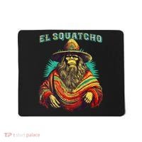 Funny Western Sasquatch Poncho Mousepad thumb 0