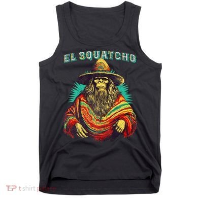 Funny Western Sasquatch Poncho Tank Top