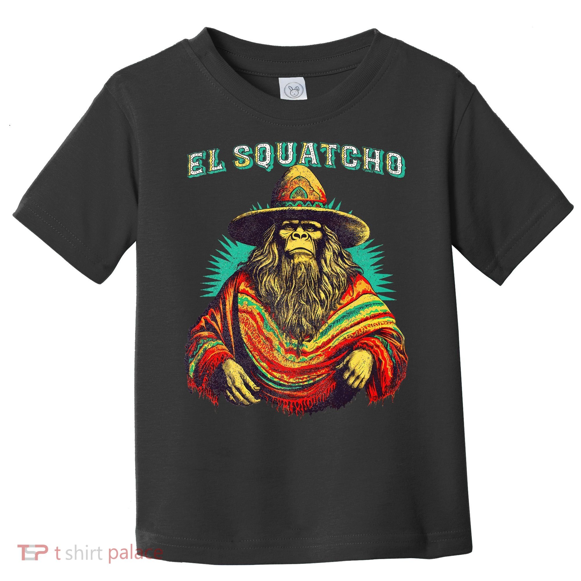 Funny Western Sasquatch Poncho Toddler T-Shirt
