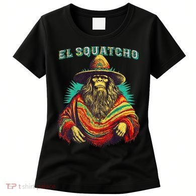Funny Western Sasquatch Poncho Women's T-Shirt