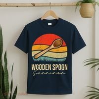 Funny Wooden Spoon Survivor Meme Vintage Retro T-Shirt thumb 2