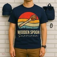 Funny Wooden Spoon Survivor Meme Vintage Retro T-Shirt thumb 6