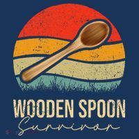 Funny Wooden Spoon Survivor Meme Vintage Retro T-Shirt thumb 7