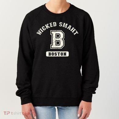 Funny Wicked Smaht Boston Massachusetts Women's Sweatshirt