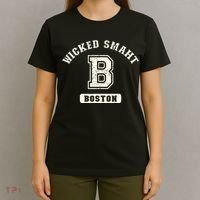Funny Wicked Smaht Boston Massachusetts T-Shirt thumb 4