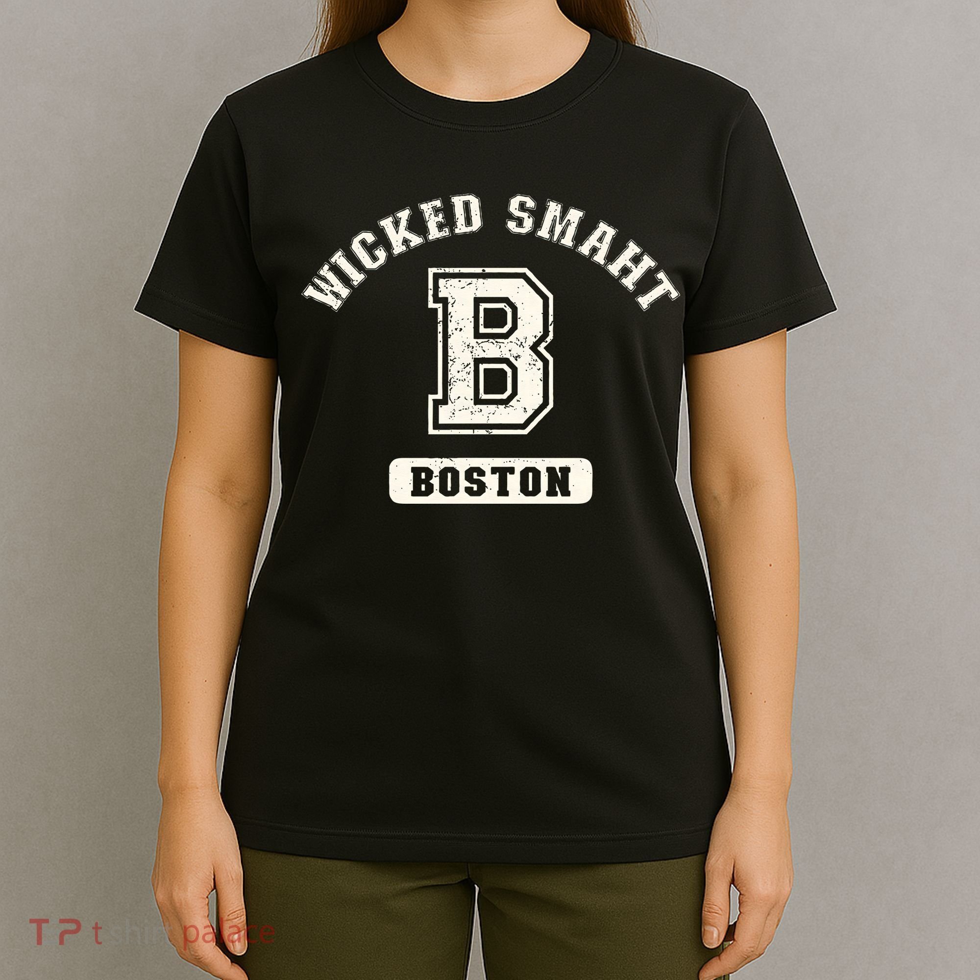 Funny Wicked Smaht Boston Massachusetts T-Shirt