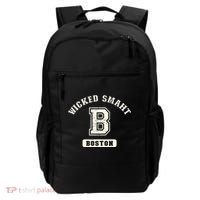Funny Wicked Smaht Boston Massachusetts Backpack thumb 0