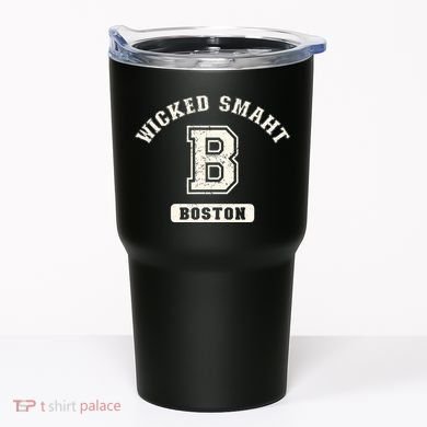 Funny Wicked Smaht Boston Massachusetts Tumbler