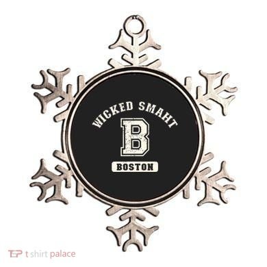 Funny Wicked Smaht Boston Massachusetts Ornament