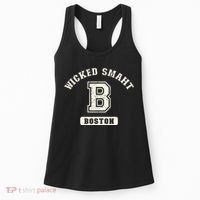 Funny Wicked Smaht Boston Massachusetts Women's Tank Top thumb 0