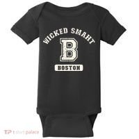 Funny Wicked Smaht Boston Massachusetts Baby Bodysuit thumb 0