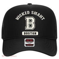 Funny Wicked Smaht Boston Massachusetts Hat thumb 0