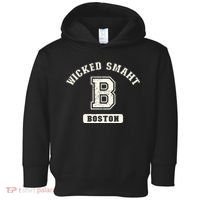 Funny Wicked Smaht Boston Massachusetts Toddler Hoodie thumb 0