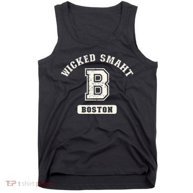 Funny Wicked Smaht Boston Massachusetts Tank Top