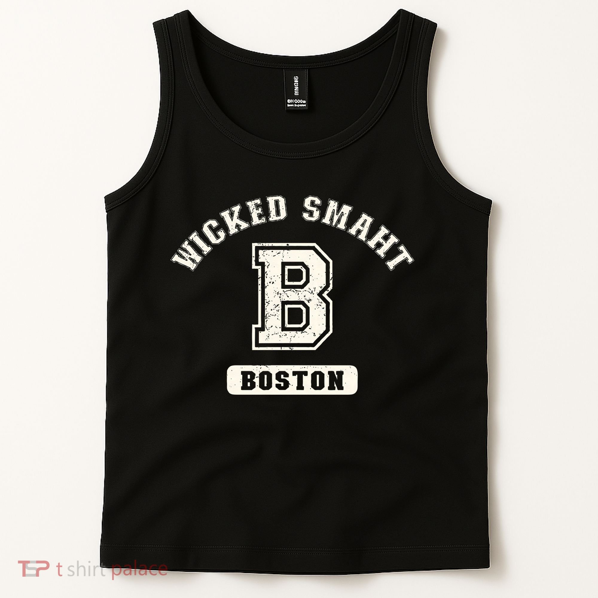 Funny Wicked Smaht Boston Massachusetts Tank Top