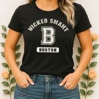 Funny Wicked Smaht Boston Massachusetts Women's T-Shirt thumb 2