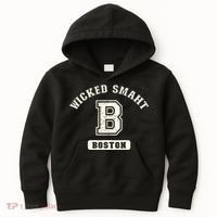 Funny Wicked Smaht Boston Massachusetts Kids Hoodie thumb 0
