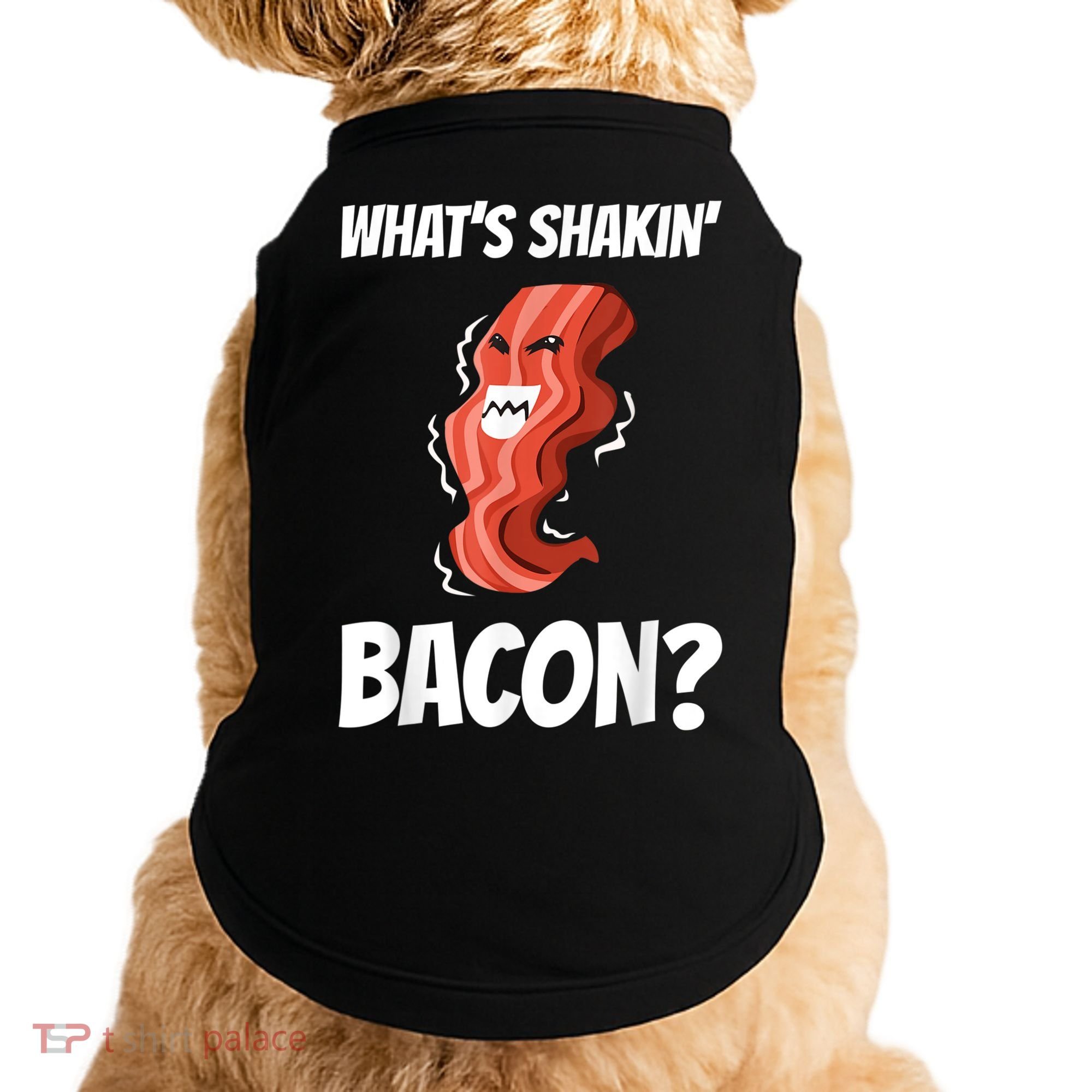 Funny What's Shakin' Bacon For Men Women Meat Eater BBQ Doggie Tank