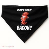 Funny What's Shakin' Bacon For Men Women Meat Eater BBQ USA-Made Doggie Bandana thumb 0