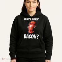 Funny What's Shakin' Bacon For Men Women Meat Eater BBQ Hoodie thumb 5