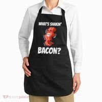Funny What's Shakin' Bacon For Men Women Meat Eater BBQ Apron thumb 2