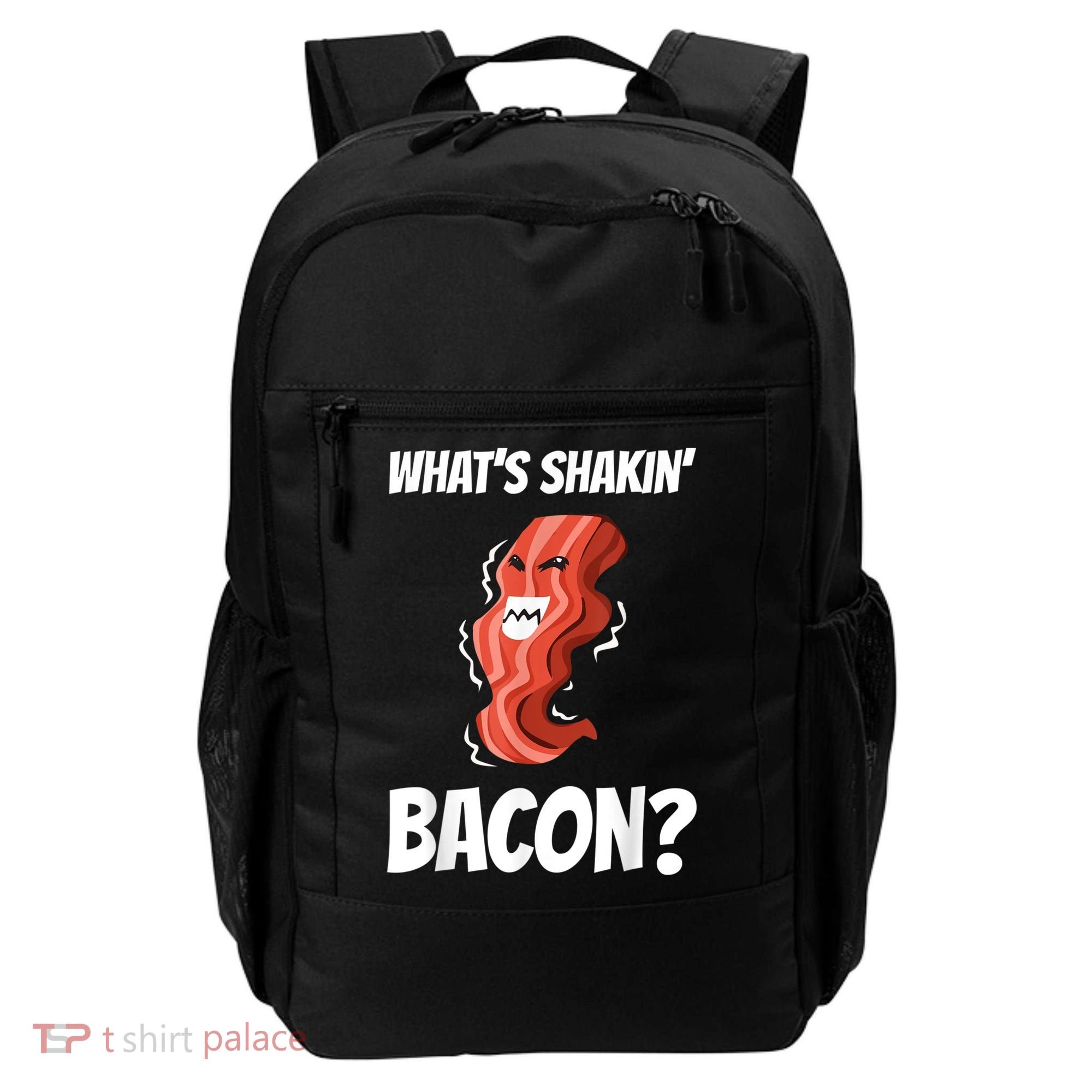 Funny What's Shakin' Bacon For Men Women Meat Eater BBQ Backpack