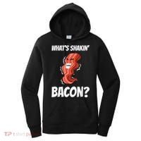 Funny What's Shakin' Bacon For Men Women Meat Eater BBQ Women's Hoodie thumb 0