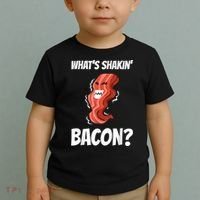 Funny What's Shakin' Bacon For Men Women Meat Eater BBQ Toddler T-Shirt thumb 2