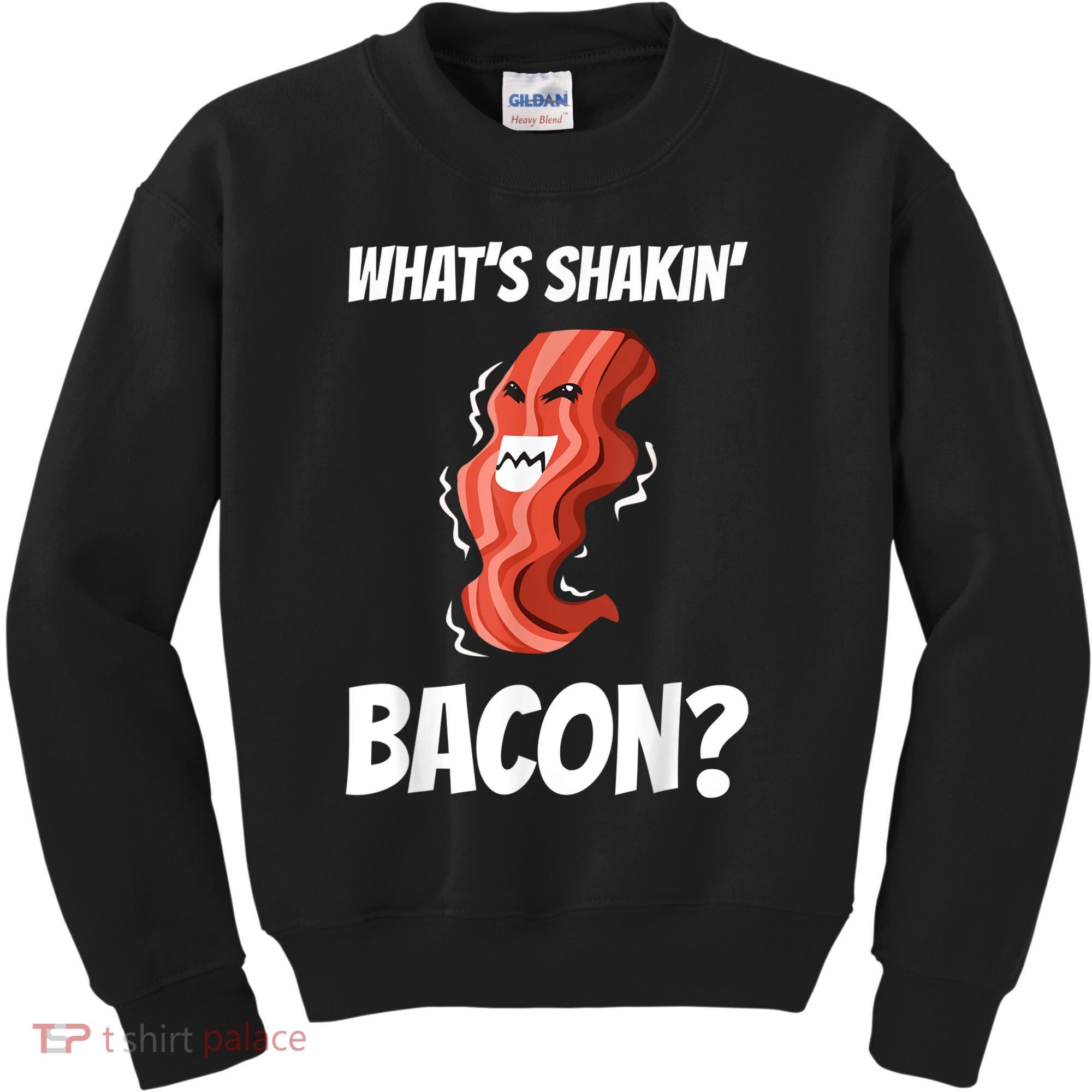 Funny What's Shakin' Bacon For Men Women Meat Eater BBQ Kids Sweatshirt
