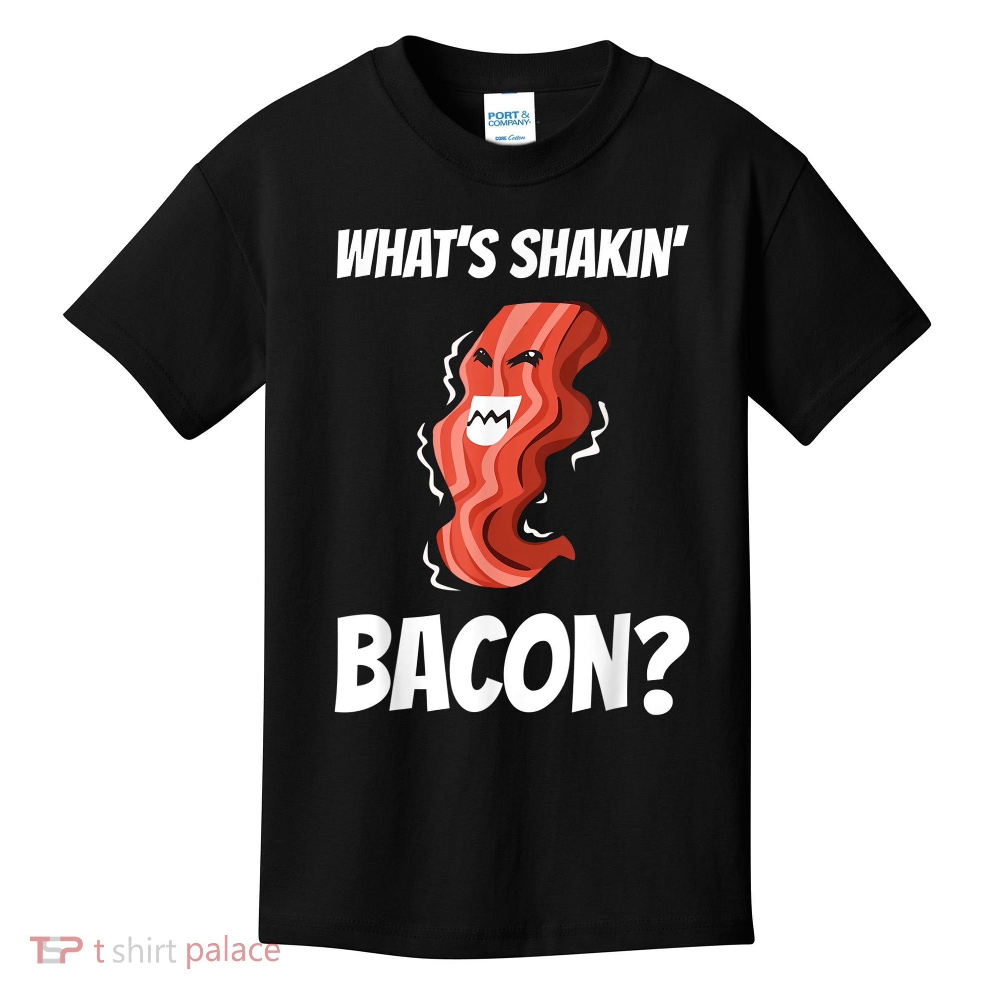 Funny What's Shakin' Bacon For Men Women Meat Eater BBQ Kids T-Shirt