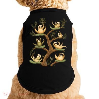 Funny Whimsical Sloth Lover Design Cute Gift Doggie Tank