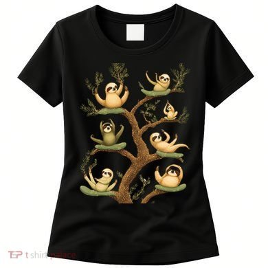 Funny Whimsical Sloth Lover Design Cute Gift Women's T-Shirt