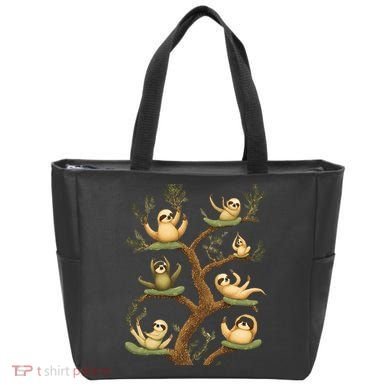 Funny Whimsical Sloth Lover Design Cute Gift Tote Bag