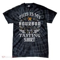 Funny Whiskey This Is My Bourbon Tasting Tie-Dye T-Shirt thumb 0