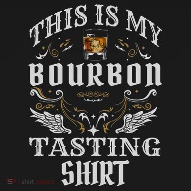 Funny Whiskey This Is My Bourbon Tasting Tie-Dye T-Shirt