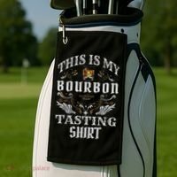 Funny Whiskey This Is My Bourbon Tasting Golf Towel thumb 2