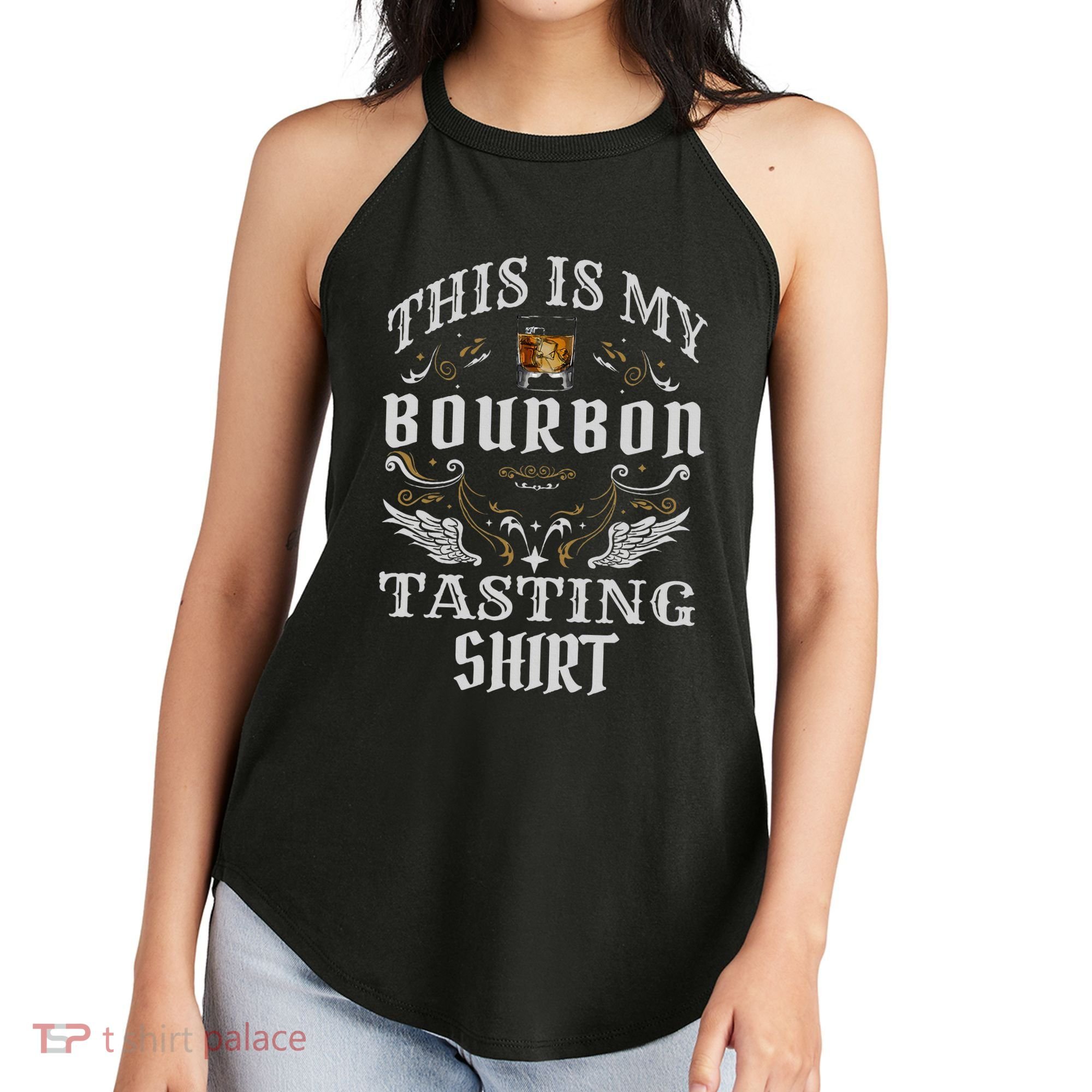 Funny Whiskey This Is My Bourbon Tasting Women's Perfect Tri Rocker Tank