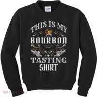 Funny Whiskey This Is My Bourbon Tasting Kids Sweatshirt thumb 0