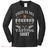 Funny Whiskey This Is My Bourbon Tasting Kids Long Sleeve Shirt thumb 0