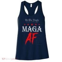 Funny We The People Maga Af Us Flag We The People Maga Af Women's Tank Top thumb 0