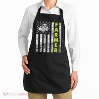 Flag With Tractor Patriotic Farmer Apron thumb 2