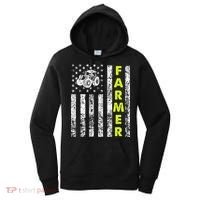 Flag With Tractor Patriotic Farmer Women's Hoodie thumb 0