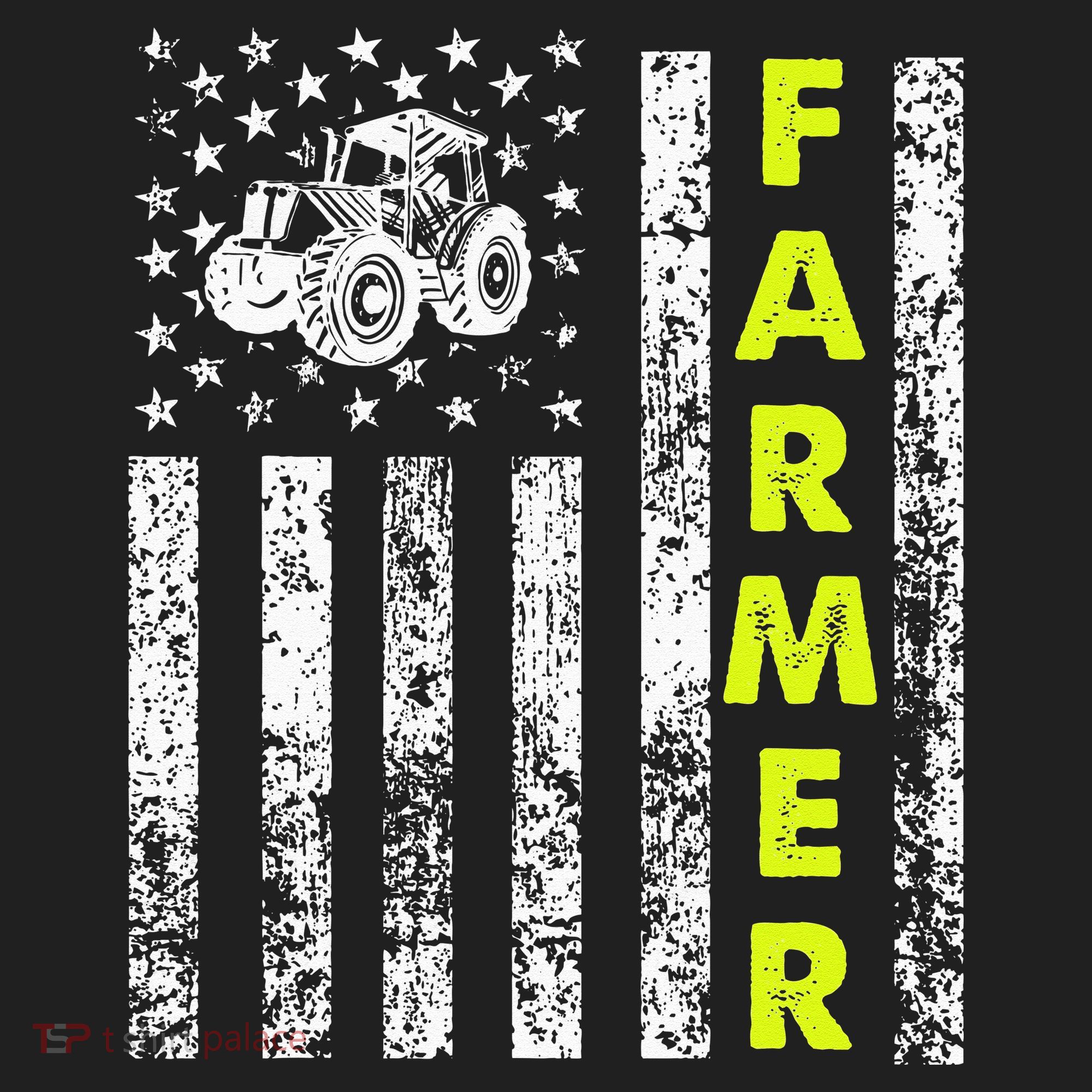 Flag With Tractor Patriotic Farmer Tumbler