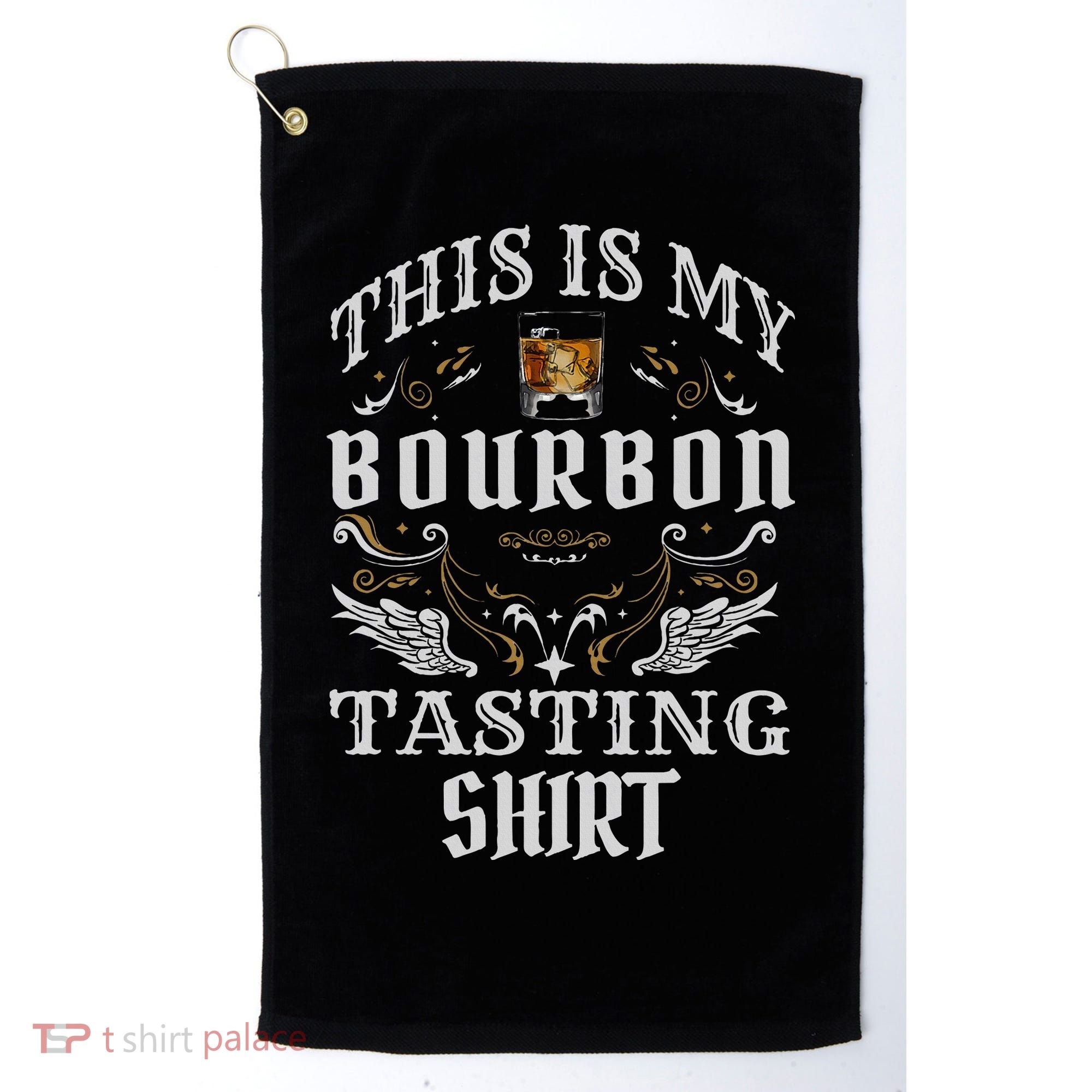 Funny Whiskey This Is My Bourbon Tasting Golf Towel