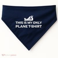 Funny Woodworking This Is My Only Plane USA-Made Doggie Bandana thumb 0