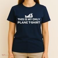 Funny Woodworking This Is My Only Plane T-Shirt thumb 4