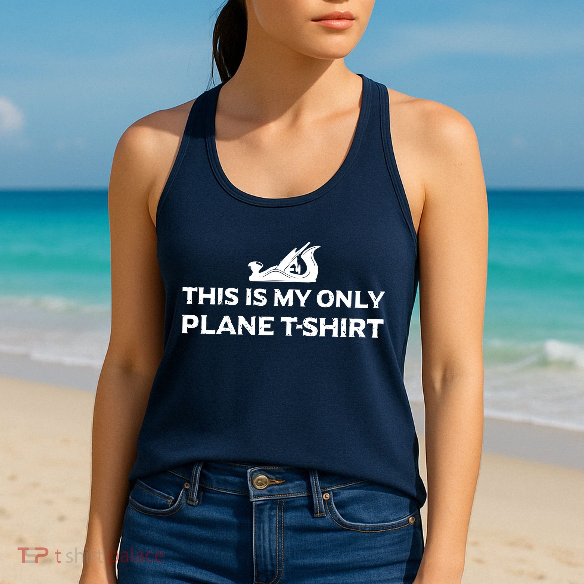 Funny Woodworking This Is My Only Plane Women's Tank Top